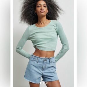 BGD Urban Outfitters Distressed Waist Denim Shorts